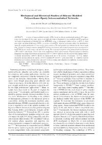 Mechanical and Electrical Studies of Silicone Modified Polyurethane