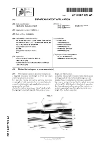 Method for Tuning One Or More Resonator(S)