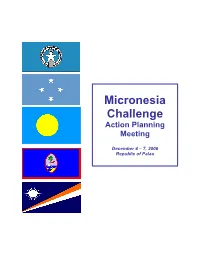 Micronesia Challenge Action Planning Meeting
