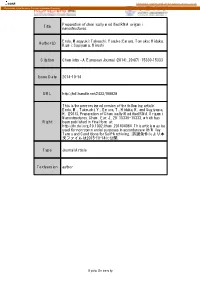 Title Preparation of Chemically Modified RNA Origami
