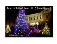 2012 Annual Town Report