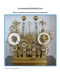An Astronomical Skeleton Clock