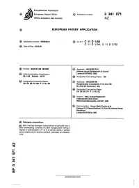 Detergent Compositions