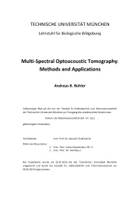 Multi-Spectral Optoacoustic Tomography: Methods and Applications