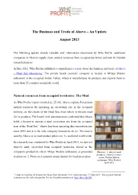 The Business and Trade of Ahava – an Update
