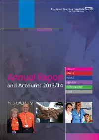 Annual Report PEOPLE DELIVERY and Accounts 2013/14 ENVIRONMENT COST