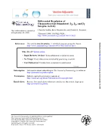 Integrin Activity 7Β , and 3Β , 2 Β Chemoattractant-Stimulated Differential Regulation Of
