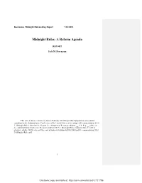 Midnight Rules: a Reform Agenda