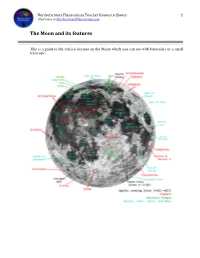 Moon Map and Features