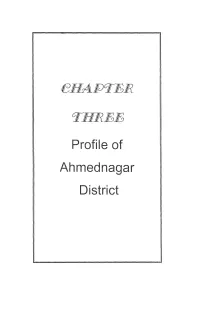 Profile of Ahmednagar District Contents