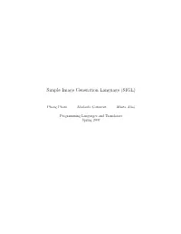 Simple Image Generation Language (SIGL)
