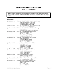 11-19-0907 Intended Specification