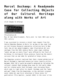 A Readymade Case for Collecting Objects of Our Cultural Heritage Along with Works of Art Click Images to Enlarge