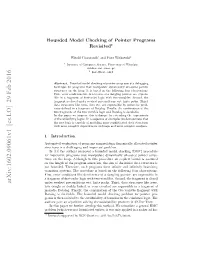 Bounded Model Checking of Pointer Programs Revisited?