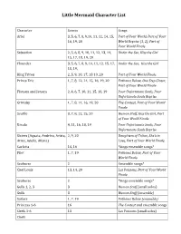 Little Mermaid Character List