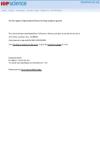 On the Space of Generalized Fluxes for Loop Quantum Gravity