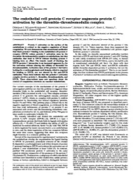 Activation by the Thrombin-Thrombomodulin Complex DEBORAH J