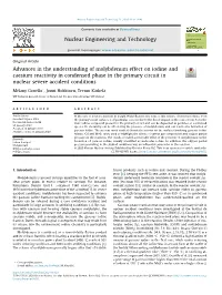 Advances in the Understanding of Molybdenum Effect on Iodine and Caesium Reactivity in Condensed Phase in the Primary Circuit in Nuclear Severe Accident Conditions