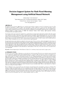 Decision Support System for Flood Warning Becomes More Common and Higher Reliable Forecasting