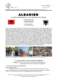 Detailliertes Reiseprogramm
