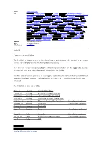 Hello All, Please See the Email Below. the First Block of Play Areas to Be