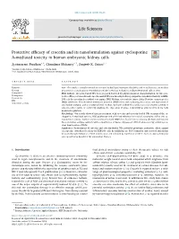 Protective Efficacy of Crocetin and Its Nanoformulation Against