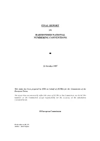 Second Interim Report Was Offered for Comments to the Commission, the ECTRA/PTN and ENF Members
