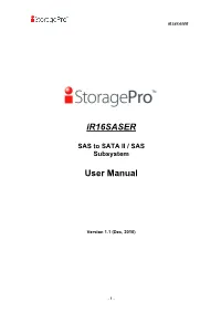 Ir16saser User Manual