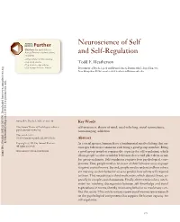 Neuroscience of Self and Self-Regulation