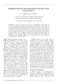 Population Structure and Translocation of the Slow-Worm, Anguis Fragilis L