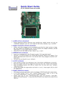 Quick Start Guide for ST STM32F4-Eval and Emide