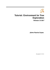 Tutorial: Environment for Tree Exploration Release 3.0.0B7