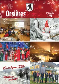 4E Trimestre Orsières 2019