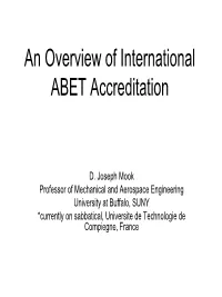 ABET Accreditation: Introduction