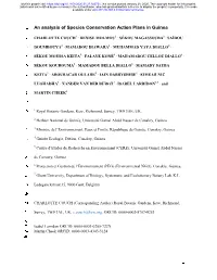An Analysis of Species Conservation Action Plans in Guinea