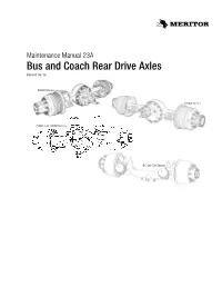 Bus and Coach Rear Drive Axles Revised 06-16