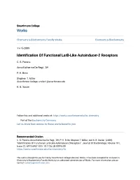 Identification of Functional Lsrb-Like Autoinducer-2 Receptors