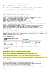 Minutes of Committee Meeting 10 October