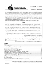 NEWSLETTER CONSERVATION GROUP Issue 2003/3, October 2003