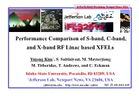 Performance Comparison of S-Band, C-Band, and X-Band RF Linac Based Xfels