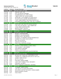 Schedule Quickprint TKRN-FM
