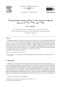 Total Prompt Energy Release in the Neutron-Induced Fission Of