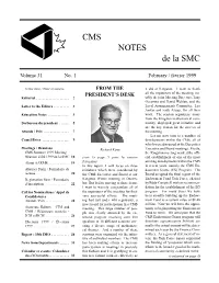 CMS NOTES De La SMC