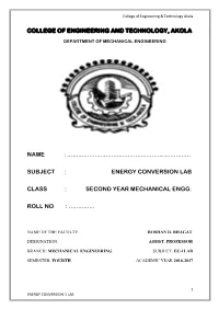 College of Engineering and Technology, Akola