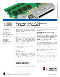 Enhance Your Customer's Vista System with Datatraveler Readyflash