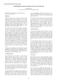 Geothermal Development in Iceland 1995-1999
