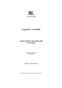 Legislative Assembly