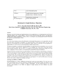 Relational to Graph Database: Migration