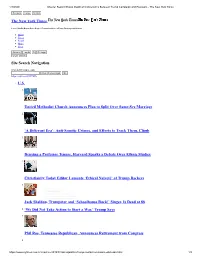 The New York Times Site Search Navigation 1. US