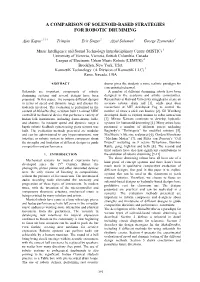 A Comparison of Solenoid-Based Strategies for Robotic Drumming